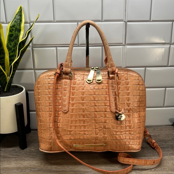 Brahmin Handbags - Brahmin Peach and Beige Shoulder Bag